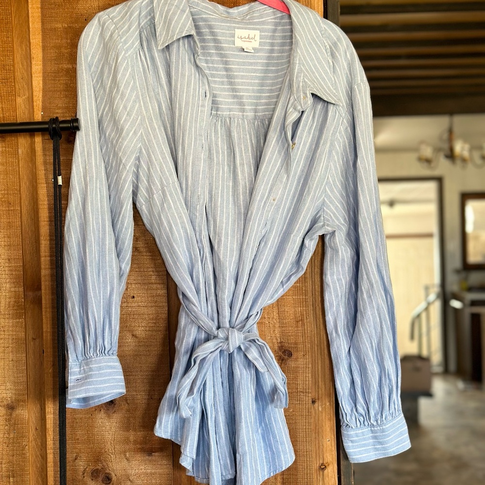 Blue Striped Women’s Top